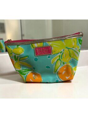 Lilly Pulitzer For Estee Lauder Citrus Print Makeup Bag